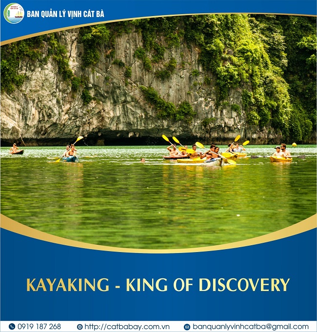 Chèo thuyền kayak trên vịnh Lan Hạ